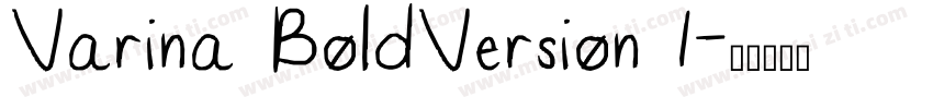 Varina BoldVersion 1字体转换